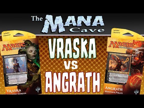 MTG - Vraska vs Angrath: Rivals of Ixalan Planeswalker Deck Showdown! 