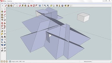 Sketchup house: Step 2 Draw the roof