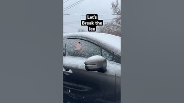 1M views || Satisfying Ice Breaking Moment ❄️🚗 #Wintermagic #satisfyingvideo  #Coldweather #ASMR