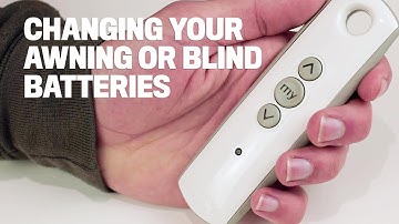 How to Change the Batteries in your Patio Awning or External Blind Handset