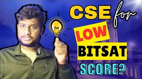 Dual Degree in BITS || CSE For Low BITSAT Score??? || #bitspilani #bitsat #bitsgoa