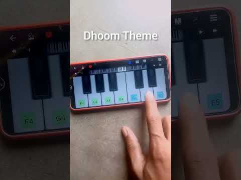 Dhoom theme tune on piano #shorts #piano #tune #dhoom #theme