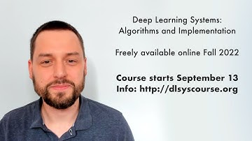 Deep Learning Systems Online Course Teaser