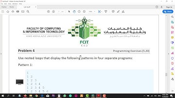 CPIT110 Lab 8 (#16) - Loops II - Part 2 of 2
