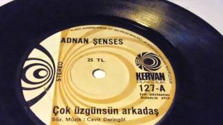 adnan şenses senses çok üzgünsün arkadaş , kendi utansın PLAK RECORD 7\