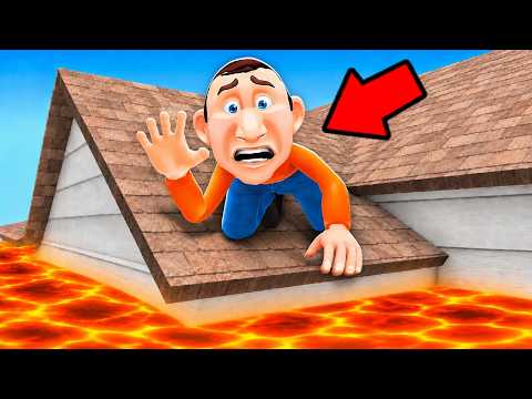 Daddy Gets STUCK ON ROOF!