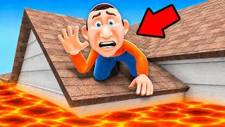 Daddy Gets STUCK ON ROOF!