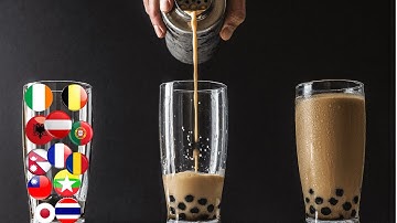 Bubble tea in different languages