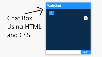 Chat UI design using HTML and CSS
