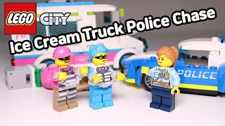 LEGO CITY Ice Cream Truck Police Chase - build and stopmotion