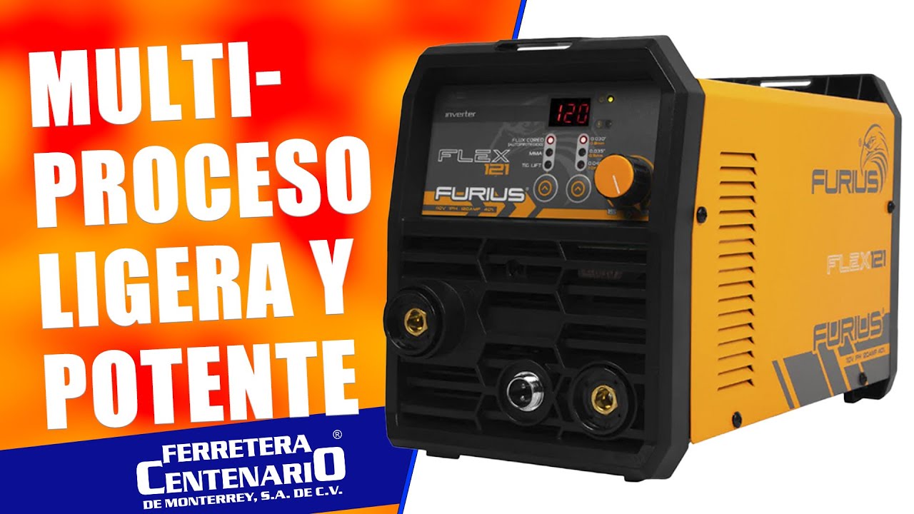 Inversora para soldar multiproceso Furius Flex 121 - YouTube