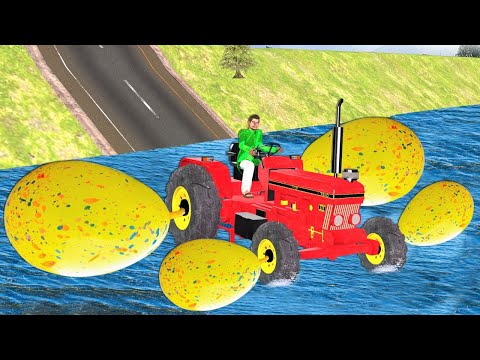 विशाल गुब्बारा टायर ट्रैक्टर Giant Balloon Tyres Tractor Moral Hindi Kahaniya New Funny Comedy Video