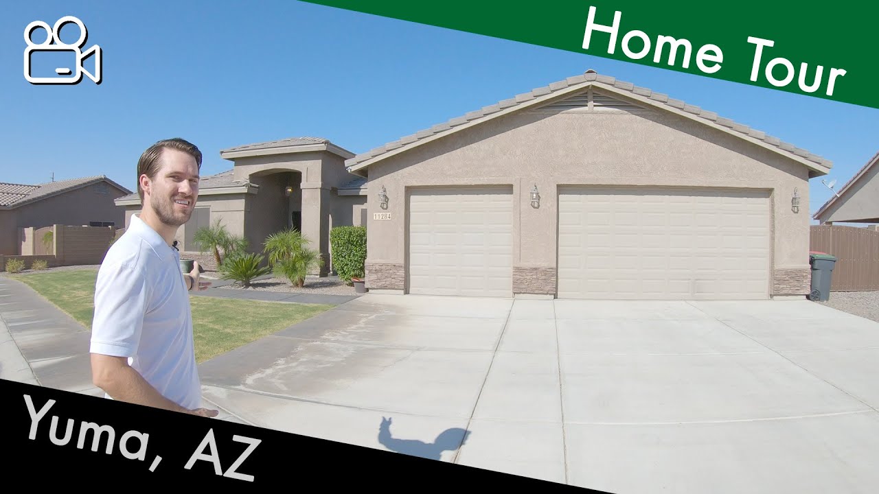 Touring a 2436 Plan Home in SIERRA RIDGE Subdivision of Yuma YouTube