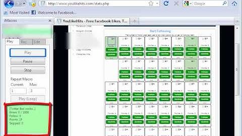 YouLikeHits iMacros Twitter Javascript