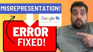 How To Fix Google Merchant Center Misrepresentation Error (2026)