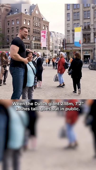 The tallest bodybuilder out in public Amsterdam #thedutchgiant #giant #amsterdam