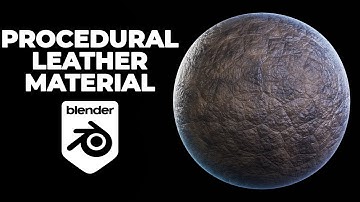 Leather material in Blender
