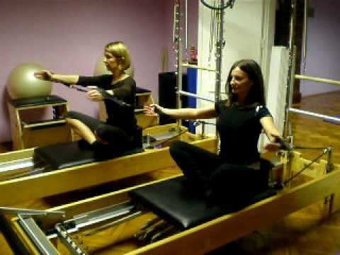 Pilates Reformer Hug a tree & Over head triceps - YouTube