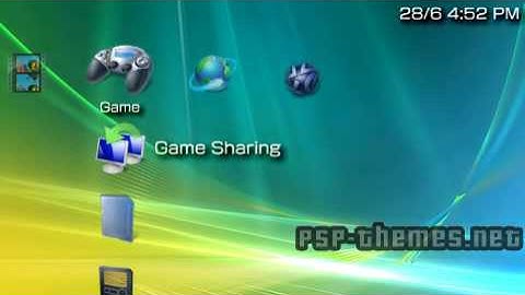PSP Theme JOEN DEBOIS-Vista Theme PSP-Themes.NET