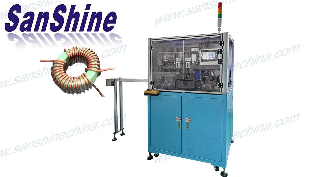 Fully automatic toroid common mode choke inductor coil winding machine (SS-HK02) @winding machine