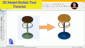 | Archicad Tutorial | - | 3D Model Stylish Stool Tutorial | Archicad tutorial 2022 | rkvideo1 |
