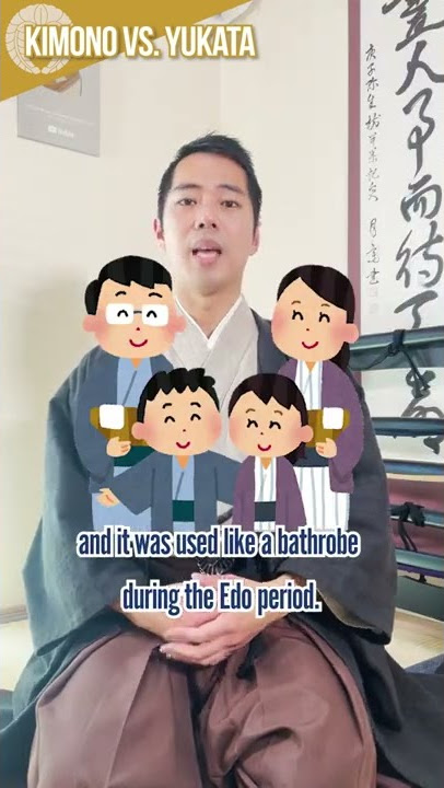 How are Kimono and Yukata Different? #Shorts