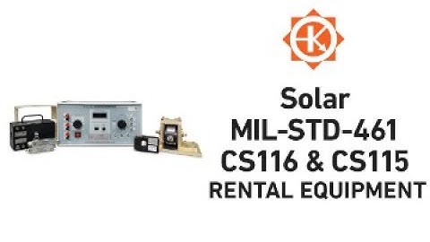MIL-STD-461 CS116 & CS115 Equipment - Rent Transient Test Systems