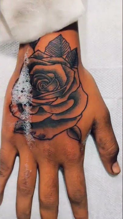 Rose 🌹 Tattoo on Hand || Hand Rose Tattoo #shorts #shortvideo #tattoo #youtubeshorts