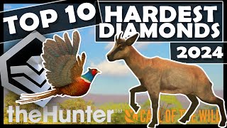 TOP 10 HARDEST DIAMONDS & HOW to FIND THEM in 2024!!!  Call of the Wild