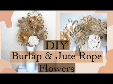 DIY Burlap Flowers