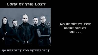 Lord Of The Lost - No Respect For Disrespect [Lyrics on screen]