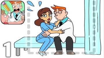 Draw Happy Clinic - Gameplay Walkthrough Part 1 All Levels 1-45 (Android & iOS)