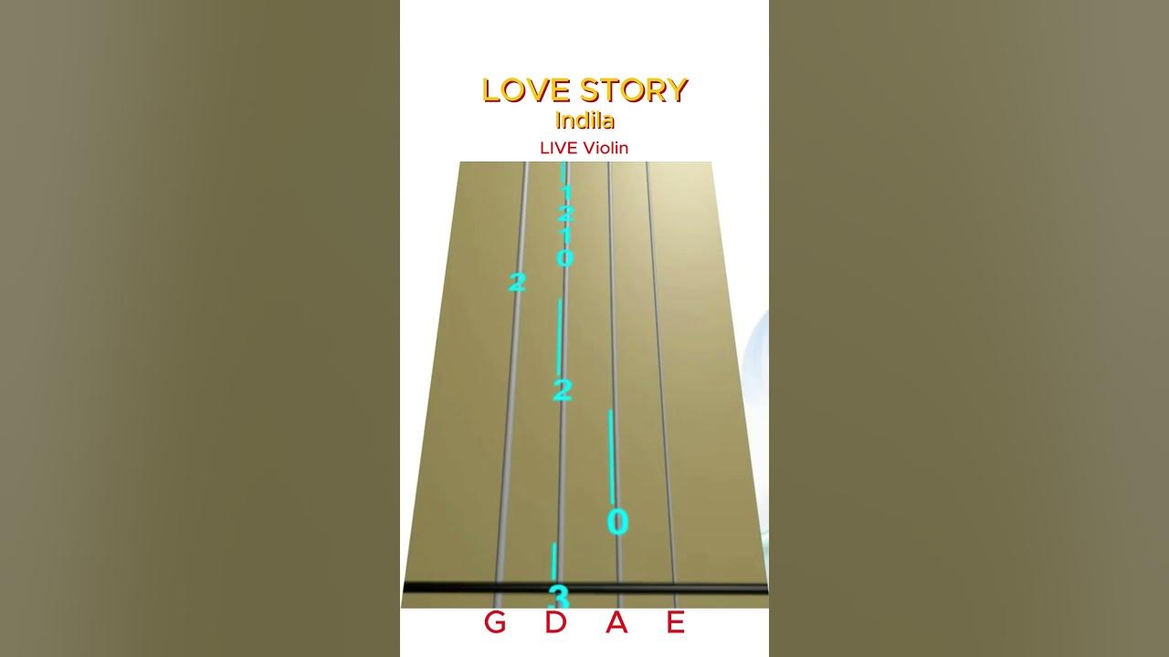 LOVE STORY 💞 by Indila 🎻 Emotional LIVE Violin Short | Animated  Violin TAB | Live Violin Vibes