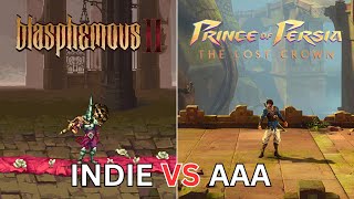 Blasphemous 2 vs Prince of Persia The Lost Crown - Gameplay, Details & Boss Comparison