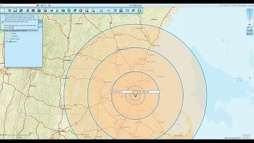 Concentric Circles with Demographic Data | Map Business Online Pro