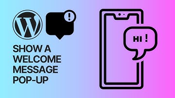 How to Add & Display a Welcome Message Pop-Up in WordPress Website For Free? Tutorial