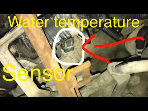 Nissan Maxima Engine Coolant Temperature sensor  Location || CAR WORK ||