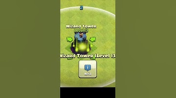 UPGRADING WIZARD TOWER TO MAX IN 30 SECOND | COC SHORTS VIDEOS | CLASH OF CLANS