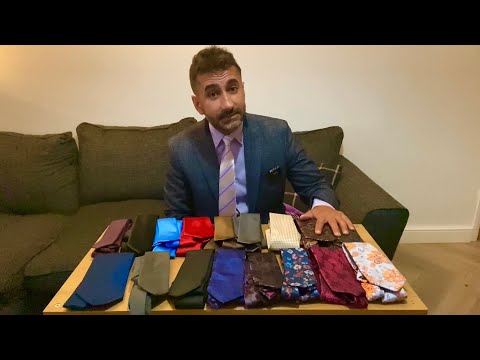 ASMR: Grabatologist showcases lovely Neck Ties