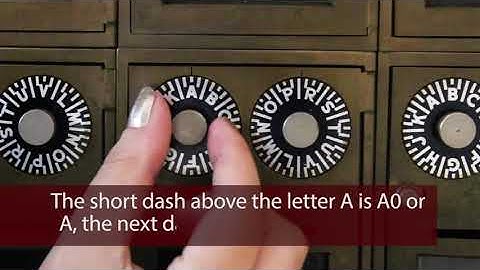 Opening Your Mailbox: 2 Dial Mailboxes