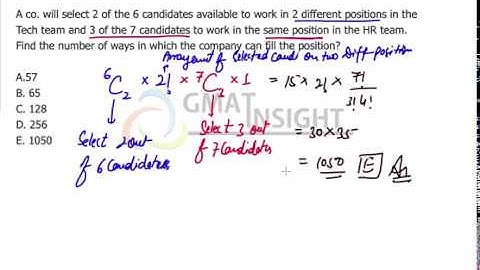 Selection and arrangement Medium - Permutation and Combination