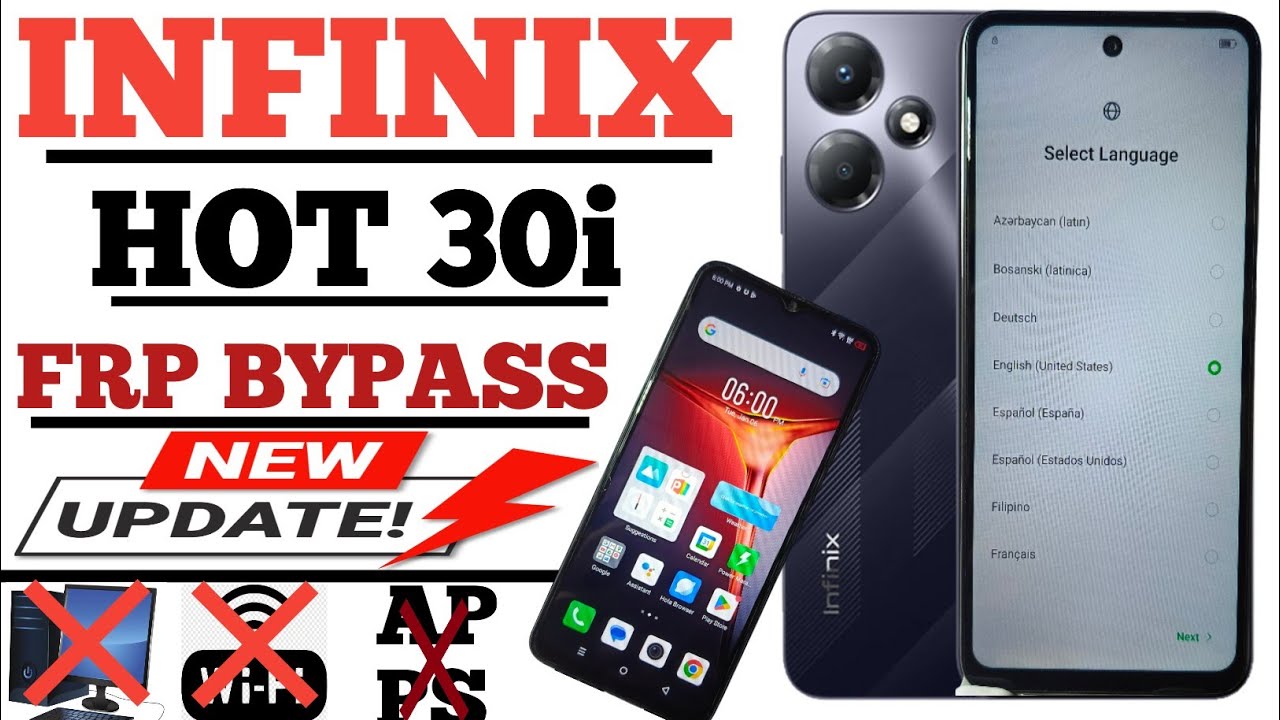 Infinix Hot 30i FRP Bypass 2026 Without Pc | Infinix X669 FRP LockUnlock/Google Account Bypass
