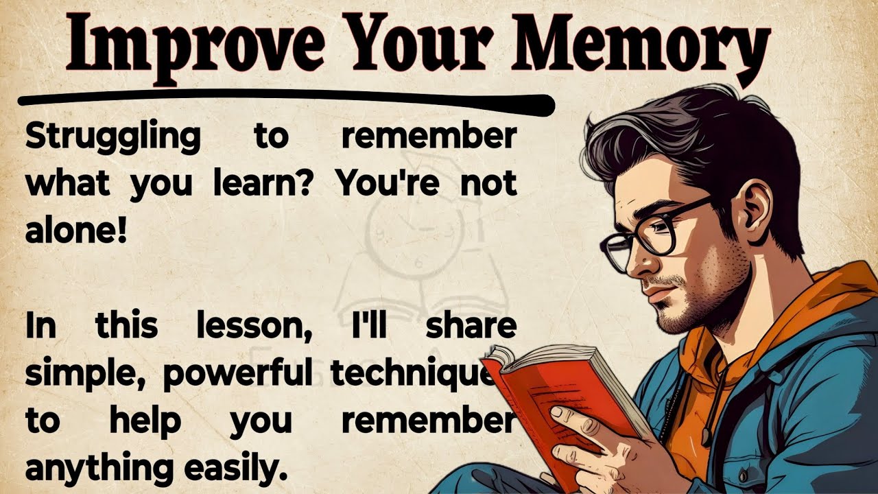 Outline Video Improve Your Memory || Remember More, Learn Faster 🔥 || Master Your Memory || Graded Reader ✅