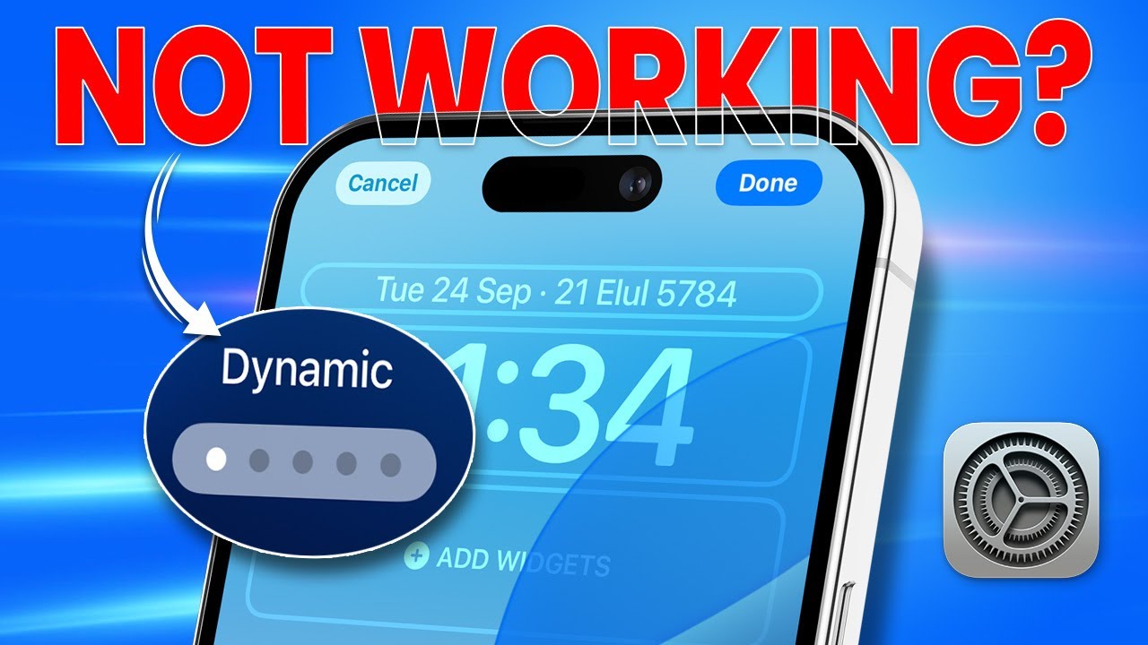 How to Solve Dynamic Wallpaper Not Working on iPhone - YouTube