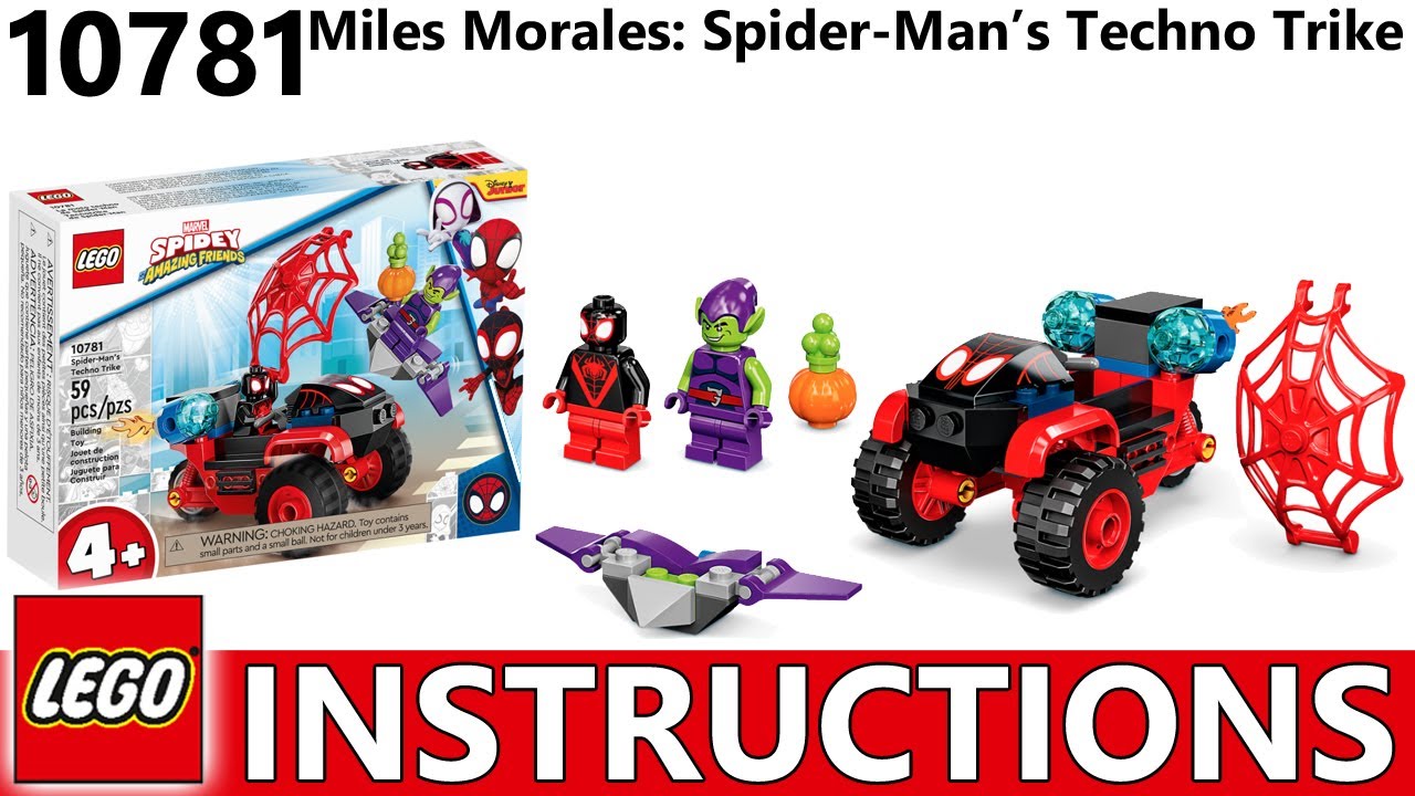 LEGO® Spider-Man: Miles Morales: Spider-Man's Techno Trike, 10781