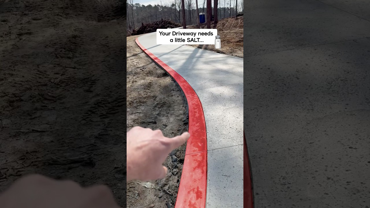 Concrete Looks Better with a Little Salt…🧂