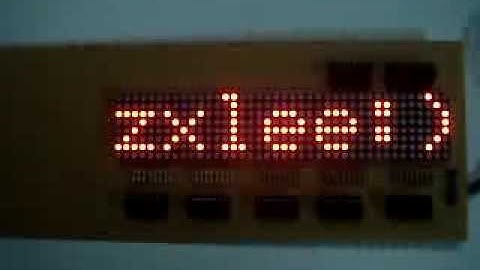 40x8 Scrolling LED Matrix