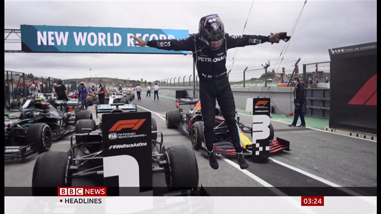 Lewis Hamiltons new world record as a racing driver (Global) - BBC News - 26th October 2020