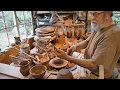 Throwing & decorating English slipware pots: Taena Pottery, Gloucestershire