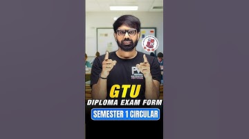 🚨 Diploma 1st Sem Exam Form Dates Announced 🔥 | Don’t Miss Last Date ⏰ | GTU Circular Out Now 📜